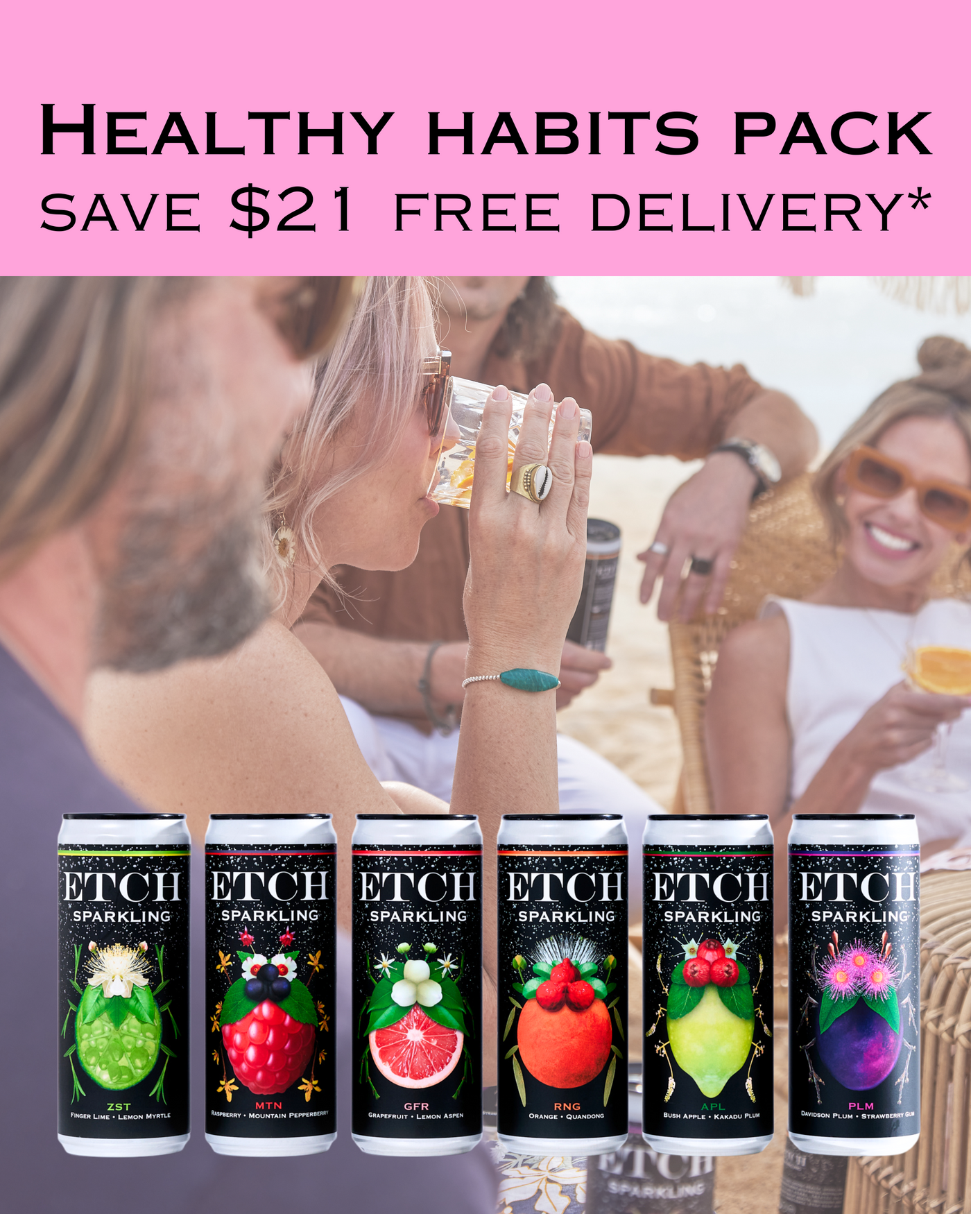 HEALTHY HABITS PACK - all flavours (30 x 330ml cans) Including delivery*
