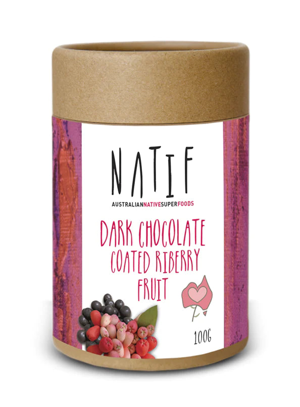 DARK CHOCOLATE COATED RIBERRY FRUIT 100g